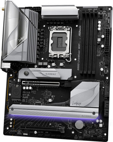 ASRock B860 LiveMixer WIFI Motherboard ATX with Intel 1851 Socket