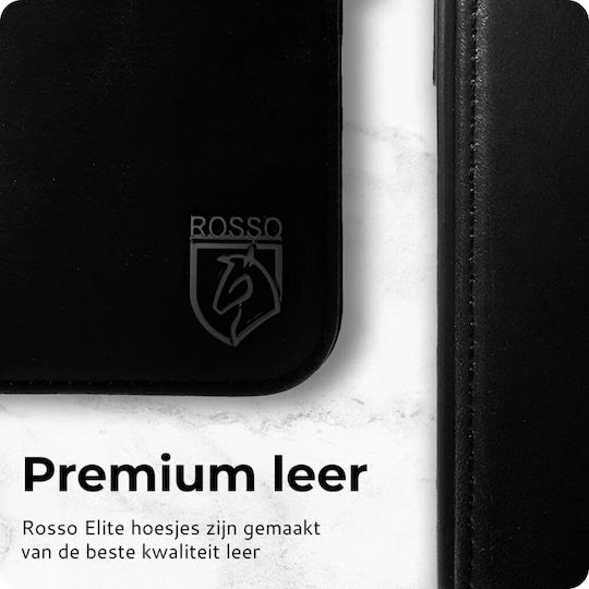 Rosso Elite Wallet Δερμάτινο Μαύρο (Google Pixel 9 Pro XL)