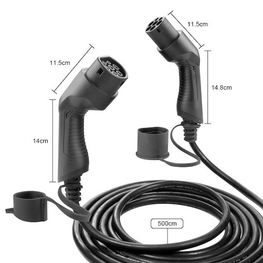 Besen Καλώδιο Φόρτισης 5m Type 2 - Type 2 BS-CHC004