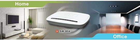 Planet SW-804 Unmanaged L2 Switch with 8 Ethernet Ports