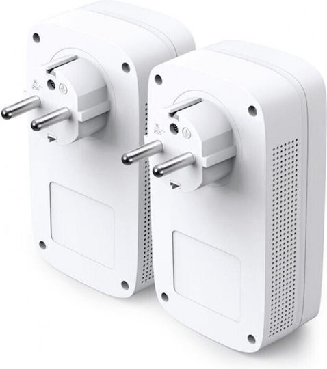 TP-LINK TL-PA8010P KIT v4 Powerline Double Wired with Passthrough Socket and Gigabit Ethernet Port