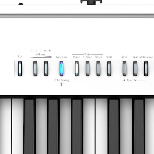 Roland Electric Stage Piano FP-30-X-BK Pedal Set with 88 Weighted Keys Built-in Speakers and Connection with Headphones and Computer White
