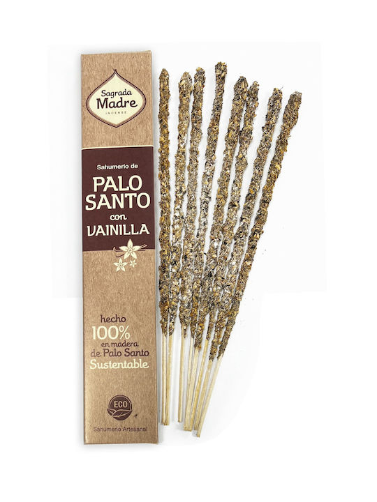 Palo Santo Vanilla Incense Sagrada Madre Premium Incense 8pcs