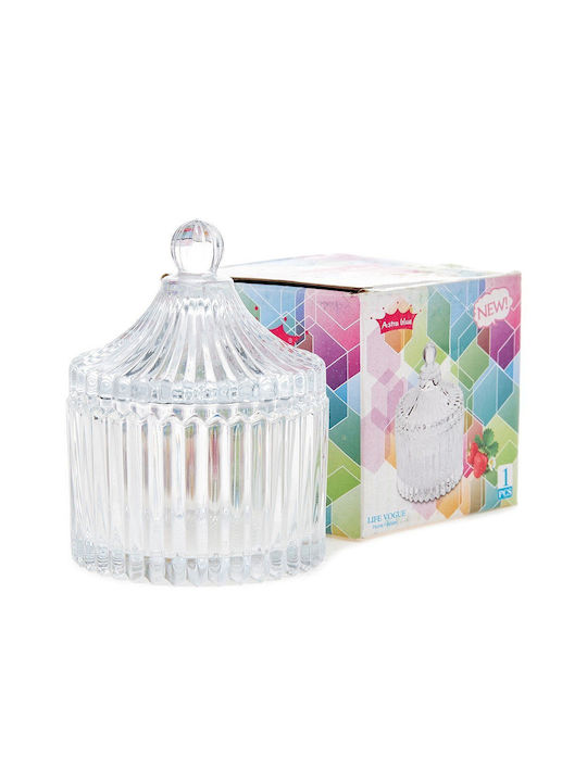 Nuova Vita Φοντανιέρα Glas mit Deckel 7x9cm Transparent