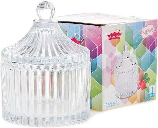 Nuova Vita Φοντανιέρα Glas mit Deckel 7x9cm Transparent