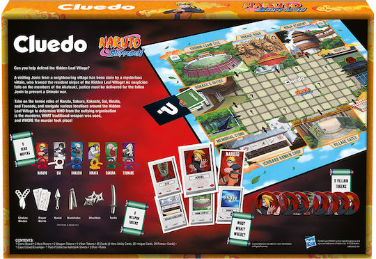 Board Game Cluedo Naruto for 2-6 Players 8+ Years Old (EN) Winning Moves