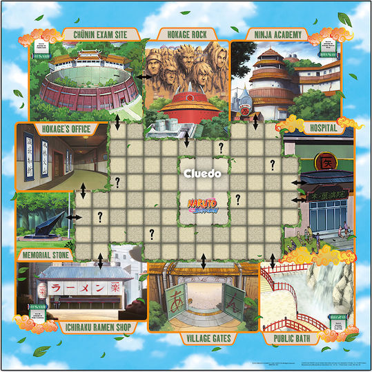 Board Game Cluedo Naruto for 2-6 Players 8+ Years Old (EN) Winning Moves