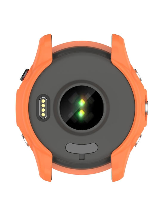 Garmin Forerunner 955 Rüstung Hohles TPU Uhrengehäuse Orange