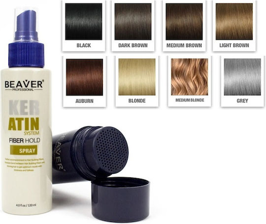 Beaver Fibre Acoperirea Subțierii Părului cu keratină 12gr