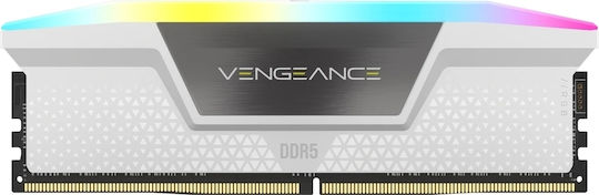 Corsair Vengeance RGB DDR5 32GB RAM with 2x16GB Modules and Speed 6000 for Desktop