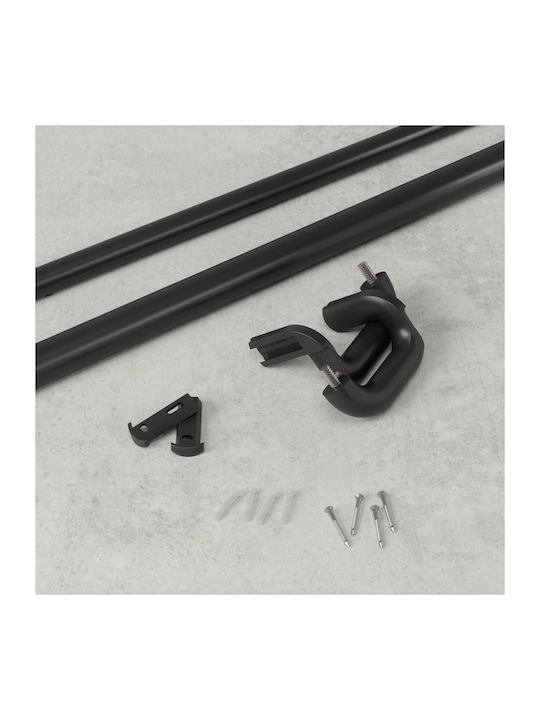 Umbra Extendable Metallic Curtain Pole Twilight Single Ø19mm 168-365cm Matte Black