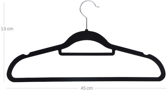 Songmics Clothes Hanger Black CRF50B 50pcs
