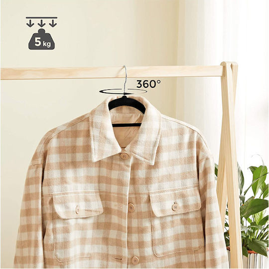 Songmics Clothes Hanger Black CRF50B 50pcs