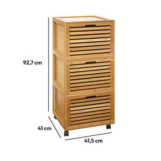 Smart Ντουλάπι Μπάνιου 41.5x41x92.7cm Καφέ