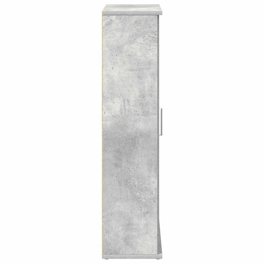 vidaXL Ντουλάπι Μπάνιου 39x22x90cm Γκρι