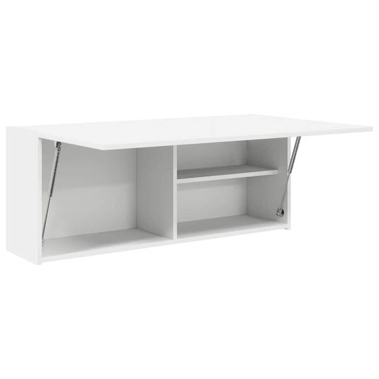 vidaXL Bathroom Cabinet L100xW25xH40cm White