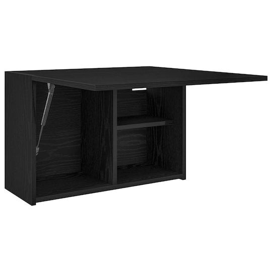 vidaXL Badezimmerschrank B60xT25xH40cm Schwarz