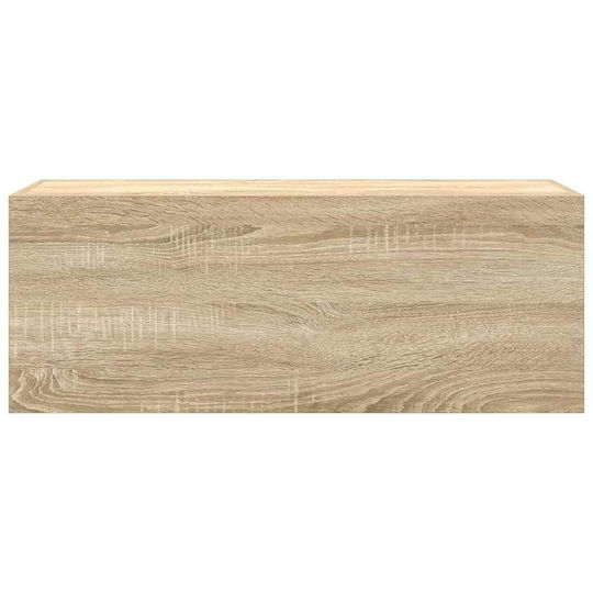 vidaXL Badezimmerschrank B80xT25xH30cm Sonoma