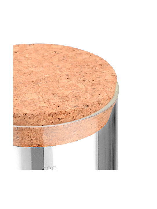 Estia Vase General Use with Cork Glass Transparent 500ml