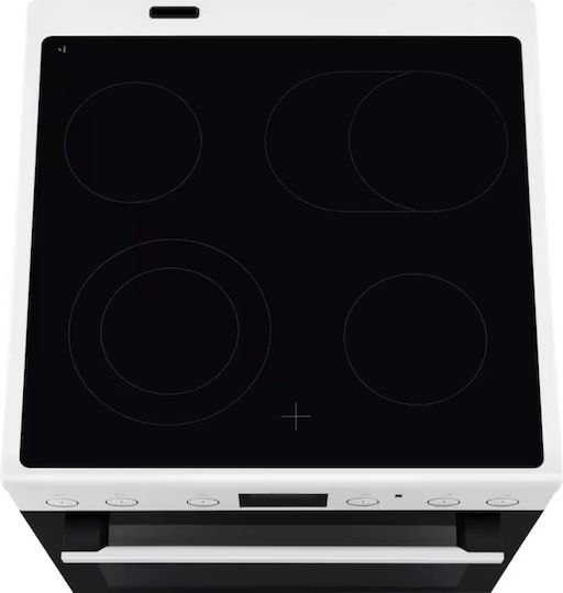 AEG 5000 Surroundcook Aragaz 73lt cu Plite Ceramice L59.6cm. White