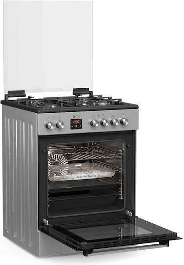 Thermogatz TGS 3980 IX Готварска печка 80лт с котлони на природен газ Ш60см. Inox