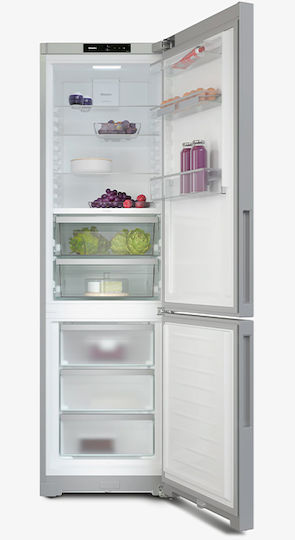 Miele Combină frigorifică 361lt NoFrost Î201.5xL59.7xA67.5cm. Inox KFN 4397 CD 125