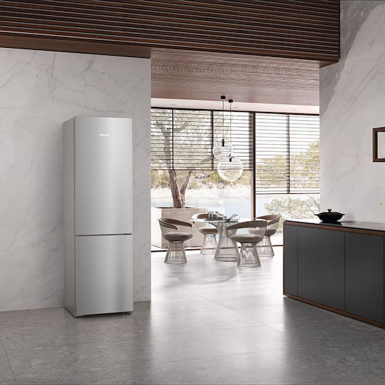 Miele Combină frigorifică 361lt NoFrost Î201.5xL59.7xA67.5cm. Inox KFN 4397 CD 125