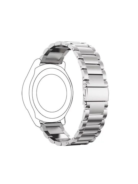 Armband Rostfreier Stahl Silber (Galaxy Watch Active 2Amazfit GTS 2 / GTS 2 Mini / GTS 2e)