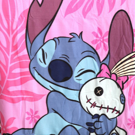 Disney Κουβέρτα Stitch Ροζ 100x140εκ.