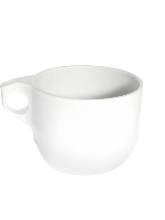 Evivak Cup Tea Plastic White 290ml