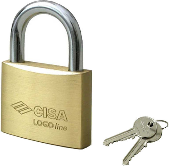 Cisa Ατσάλινο Λουκέτο Πέταλο με Κλειδί 60mm