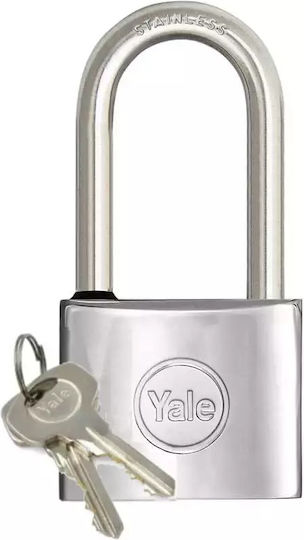 Yale Steel Padlock Lengthened with Key 50mm 1pcs