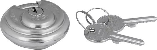 Abus Diskus Steel Padlock Discus Padlock with Key 50mm 1pcs