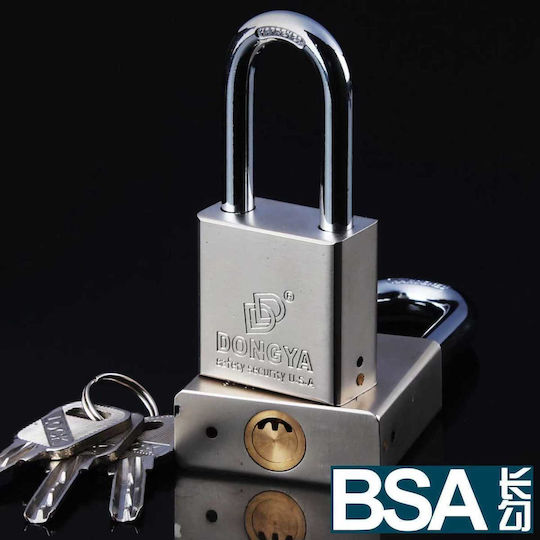 Stelar Bsa40l Steel Padlock Lengthened with Key 40mm 1pcs