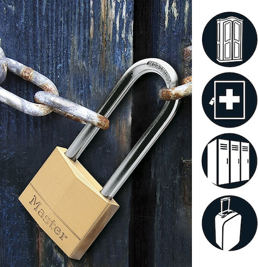 Master Lock Bronze Vorhängeschloss Verlängert mit Schlüssel 51mm 1Stück