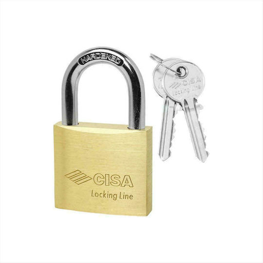 Cisa Bronze Vorhängeschloss Messing mit Schlüssel 40mm 1Stück