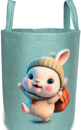 Dimcol Детска кошница за съхранение Тюркоазен 50x30x45см 1бр