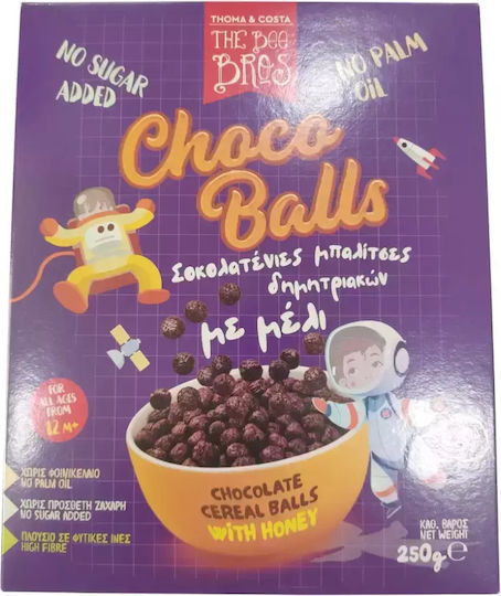 The Bee Bros Δημητριακά Choco Balls με Γεύση Σοκολάτα Χωρίς Προσθήκη Ζάχαρης 250gr για 12+ μηνών