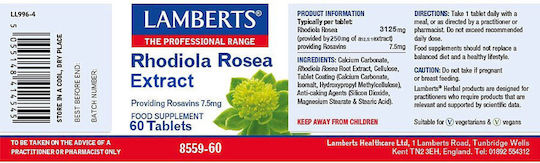 Lamberts Rhodiola Rosea Extract 60 ταμπλέτες