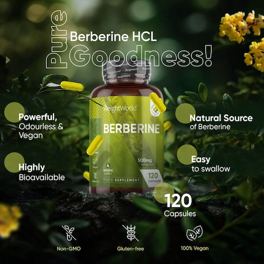 WeightWorld Berberine 500mg 120 κάψουλες