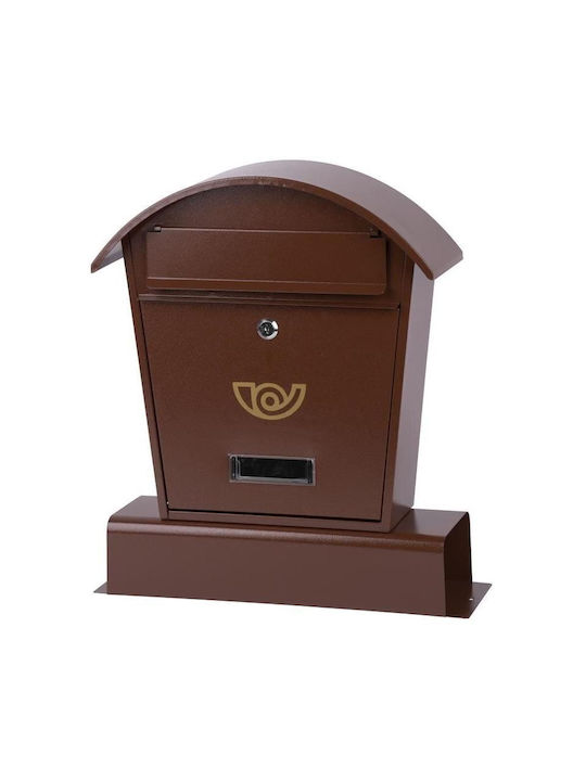 Strend Pro Cutie Poștală pentru Exterior Metalic în Culoarea Maro 45x37x45cm