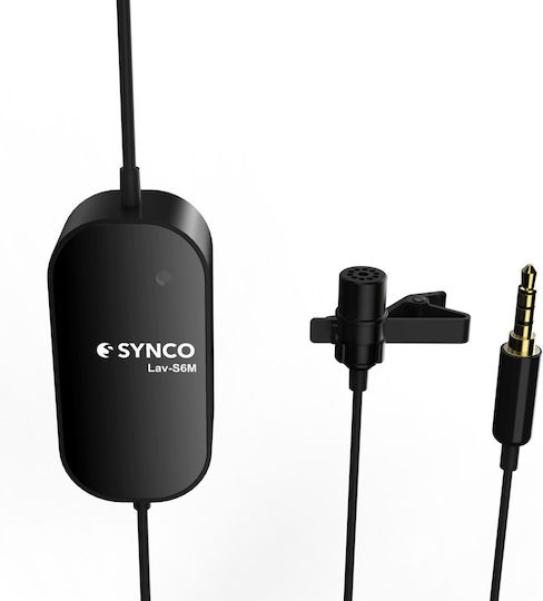 Synco LAV-S6M Комплект Кондензатор (Малка диафрагма) Микрофон Изскачащо меню Журналистически в Черен Цвят