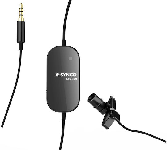Synco LAV-S6M Комплект Кондензатор (Малка диафрагма) Микрофон Изскачащо меню Журналистически в Черен Цвят