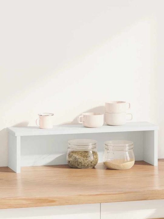 Vidaxl Stackable Kitchen Shelf White 60x15x16 cm White