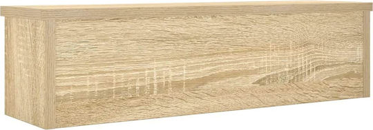 Vidaxl Сгъваема кухненска етажерка Sonoma Oak 50x15x16 см кафява