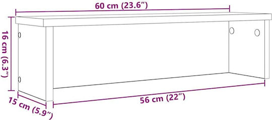 Vidaxl Сгъваема Кухненска Поставка Черна 60x15x16 см Черна