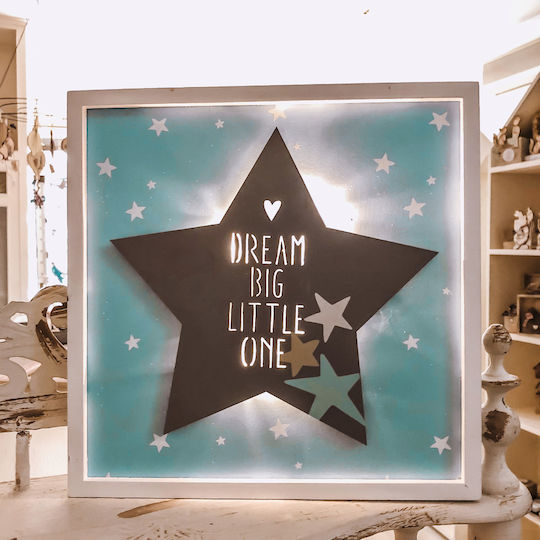 LiebeQueen Kids Wall Art Framed Star