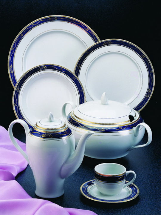 Emfasi Sonata Blue Porcelain Dinnerware Set 44pcs