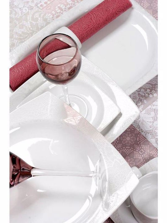 Cryspo Trio Marsala cu design gri Porțelan Set de Vase 55.289.40 15buc