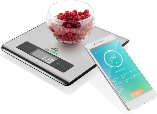 ETA Nutri Vital 079090000 Ψηφιακή Ζυγαριά Κουζίνας έως 5kg Ασημί